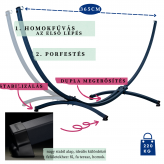 Potenza Pereira Hängematte mit Gestell – 220kg für 2 Personen I Hängematte - 230x160, 200kg Narancs